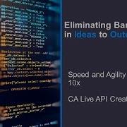CA Live API Creator Build A Marketing System