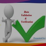 Data Validation And Verification