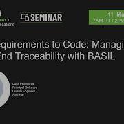 From Requirements To Code Managing End To End Traceability With BASIL ELISA Seminar
