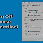 How To Turn Off Mouse Acceleration Windows 11 10