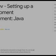 App Dev Setting Up A Development Environment Java Qwiklab