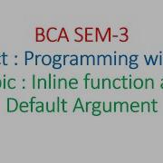 C Inline Function Default Argument