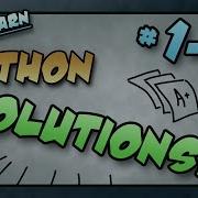 Let S Learn Python SOLUTIONS 1 8