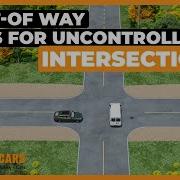How To Pass Your Driving Test Right Of Way Rules For Uncontrolled Intersections