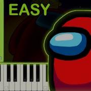 AMONG US MENU THEME EASY Piano Tutorial