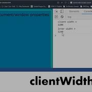 JavaScript DOM Compare ClientWidth And InnerWidth