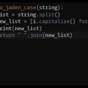 Python Jaden Casing Strings Codewars 7KYU