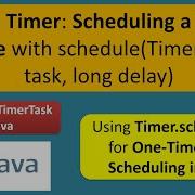Java Timer Scheduling A Task Once With Schedule TimerTask Task Long Delay Timer And TimerTask