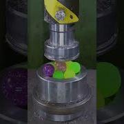 Crushing Crayons And Balls With Hydraulic Press Hydraulicpress Crushing Satisfying Viral