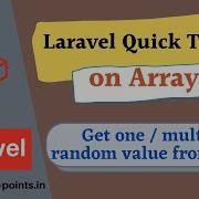 Arr Random Returns A Random Value From An Array Array Functions Laravel Tutorial