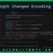 Coding Showcase Python Run Length Changed Encoding RLCE