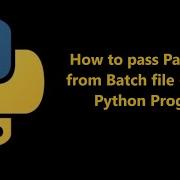 How To Pass Parameter From BATCH BAT File To Python Program