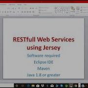 First RESTful Web Services Example Using Jersey