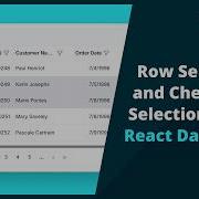 Row Selection And Checkbox Selection In React Data Grid