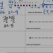 Writing Inequalities In Interval Notation