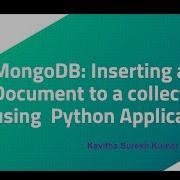MongoDB Inserting A Document To A Collection Using Python Application