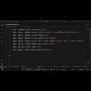 Spring Boot Connection For Mysql Databases With Code Application Properties For Spring Boot