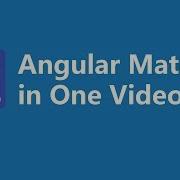 Angular Material Tutorial In One Video