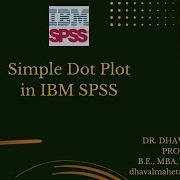 30 Simple Dot Plot In IBM SPSS Dr Dhaval Maheta