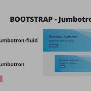 BOOTSTRAP 4 Jumbotron