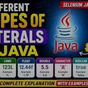 171 Различные типы литералов в Java Selenium Java 2026