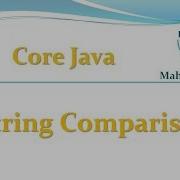 Core Java 81 String Comparison
