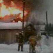 Пожар во Фрязино 29 01 11 Avi