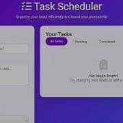 Task Scheduler App Using HTML CSS JavaScript Add Manage Track Tasks With Due Dates Priorities