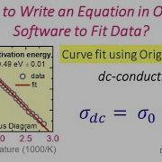 Write A Equation In Origin To Fit Data