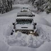 EXTREME Winter Snow Storm Camping Off Road TOO DEEP