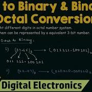 Octal To Binary Binary To Octal Conversion