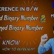 Difference In B W Signed Unsigned Binary Number Digital Electronics SignedBinaryNumber MSB LSB