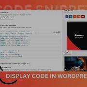 How To Display Code In WordPress Posts Easy Code Snippet Styling DevRasen