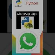 WhatsApp Logo Using Python Turtle Python Pythonturtle Shorts Whatsappstatus Whatsapp Logo