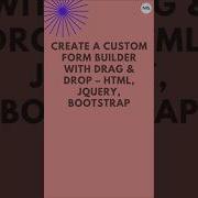 Drag Drop Form Builder In JQuery Bootstrap Create Forms Easily