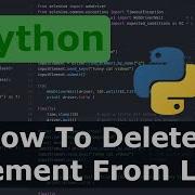 Python How To Delete Element From List