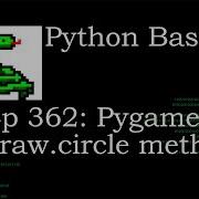 Python Basics Pygame Draw Circle Method
