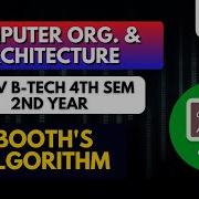 Booth S Algorithm Computer Organization And Architecture COA Or CA RGPV B Tech 4th Sem