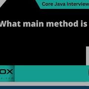 Why Main Method Is Static Core Java Interview Question 61