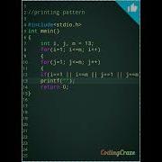 111 C Language Tutorial C Pattern Program Coding Shorts Cprogramming