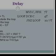 Time Delay Calculation In 8085