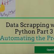 Data Scrapping From Websites With Python Part 3 Automating The Process
