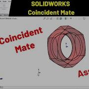 Coincident Mate In SOLIDWORKS Assembly CAD With Mohsin