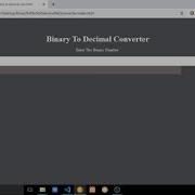 Binary To Decimal Converter With JavaScript