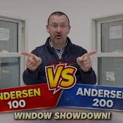 Окно Andersen 100 Fibrex или Andersen 200 Series Двухрядное