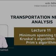 Lecture 11 Minimum Spanning Tree Kruskal S Algorithm And Prim S Algorithm