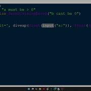 Python Function With Assertion And Exception Handling VTU Q7 1BPLC105B