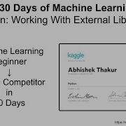 Kaggle S 30 Days Of ML Day 7 Working With External Libraries In Python Final Python Day