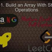 1441 Build An Array With Stack Operations Medium Level Interview Question Full Explanation