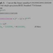 Convert A Binary Number To IEEE Standard 754 And Vice Versa